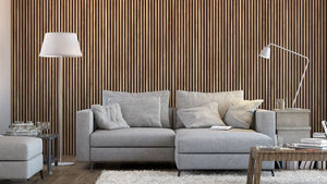 Natural Oak Acoustic Slat Wood Wall Panels - 100% Real Oak Finish image 6