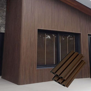 Wood Tech Exterior Siding Wall Panels (Walnut Brown) - All Parts image 1