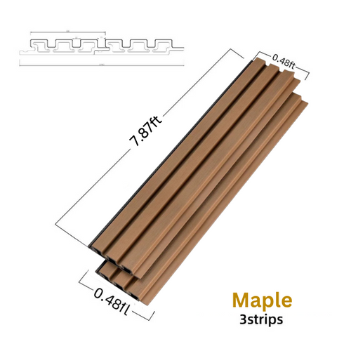Wood Tech Siding Exterior Wall Panel - Maple Oak - 7.87ft / 2 Pack image