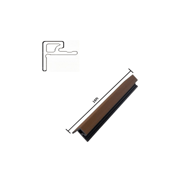 Wood Tech Exterior Siding Wall Panels (Walnut Brown) - All Parts - Connect Edge Banding - 2Pack, 16ft image