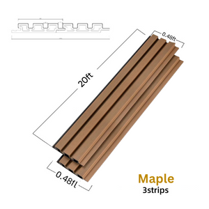 Wood Tech Siding Exterior Wall Panel - Maple Oak - 20ft / 2 Pack image