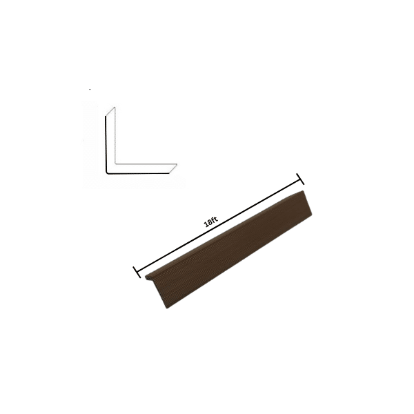 Wood Tech Exterior Siding Wall Panels (Walnut Brown) - All Parts - Corner Molding - 2Pack, 18ft image