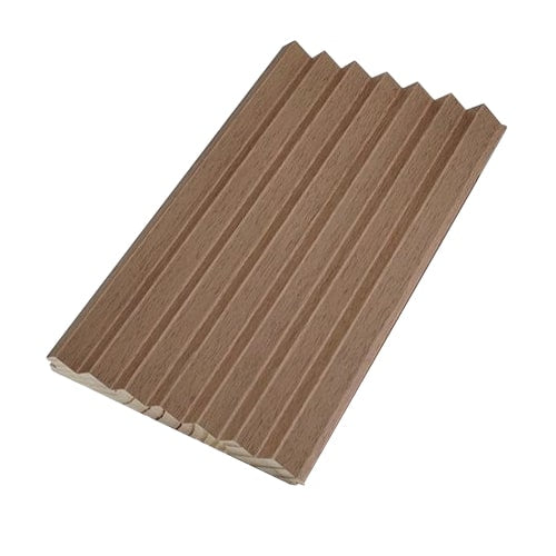 Solid Tambour Wood Panel Samples - Zigzag, Walnut image