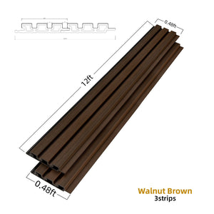 Wood Tech Siding Exterior Wall Panel - Walnut Brown - 12ft / 2 Pack image