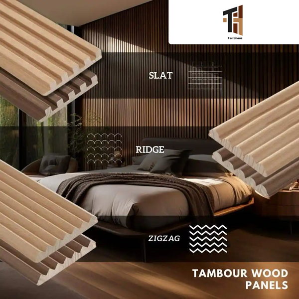 Solid Tambour Wood Panel Samples 6 Pack