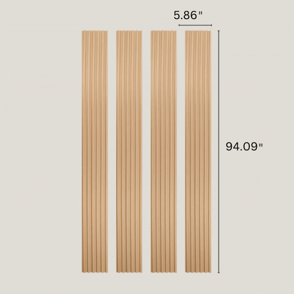 Oak Slat Tambour Wood Panels