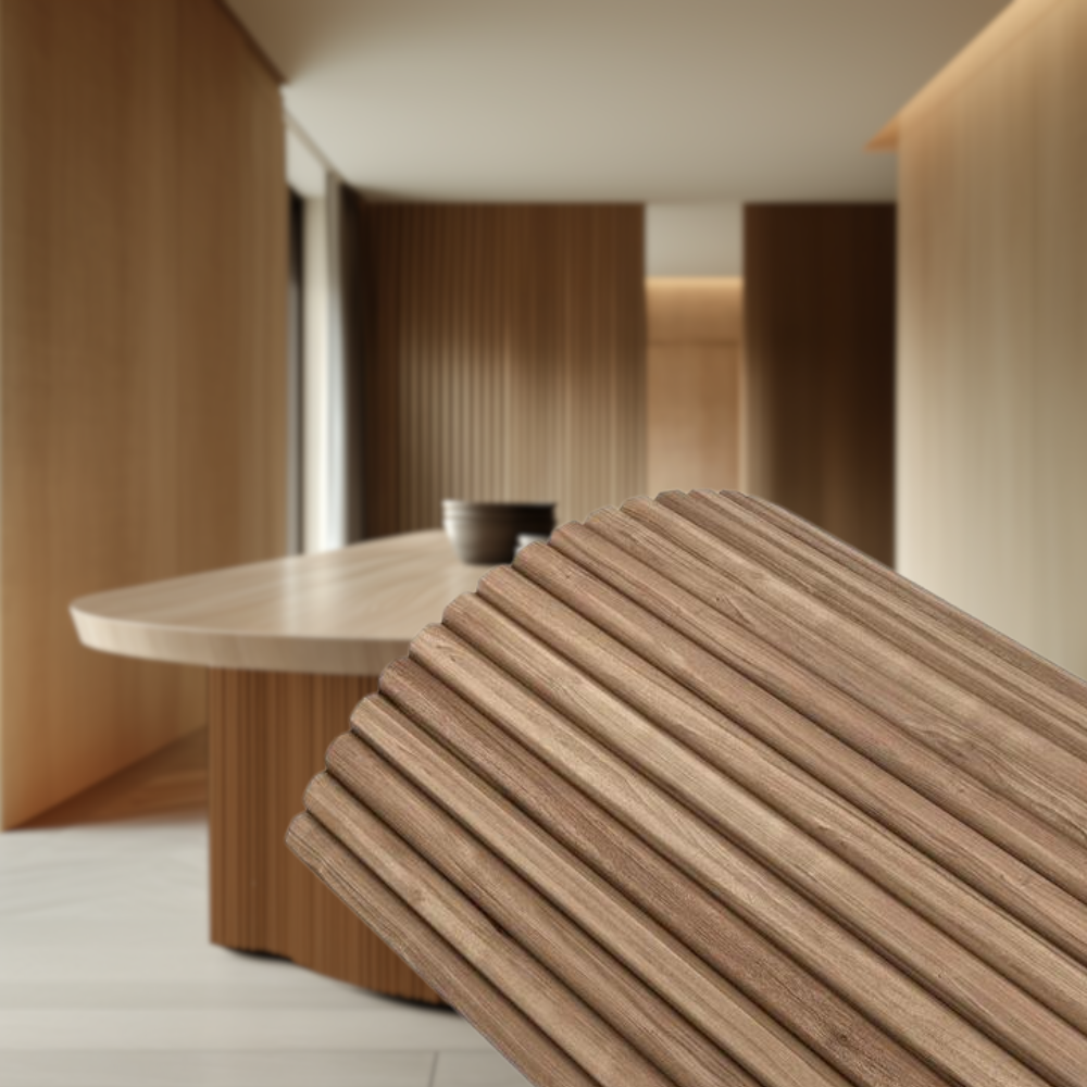 Walnut Ridge Flexible Wood Panel Wall - Real Oak Finish image 0