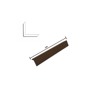 Wood Tech Exterior Siding Wall Panels (Walnut Brown) - All Parts - Corner Molding - 2Pack, 12ft image