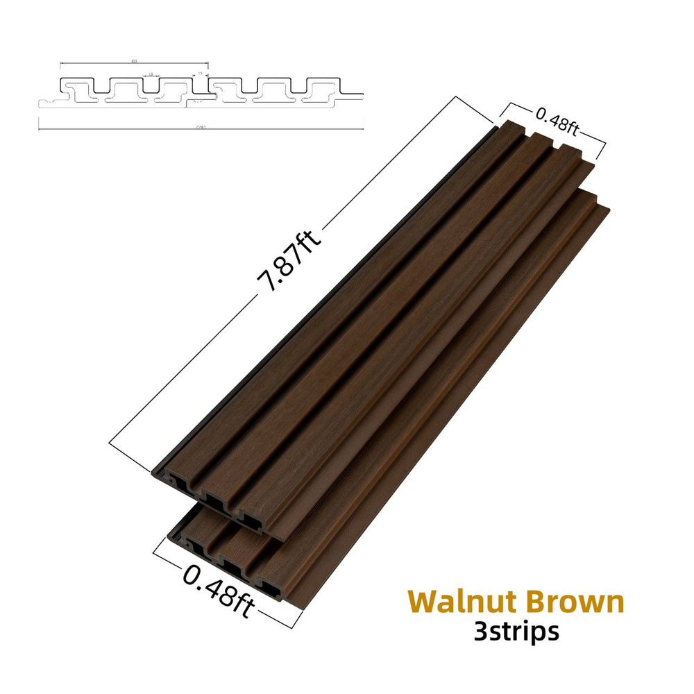 Wood Tech Siding Exterior Wall Panel - Walnut Brown image 0