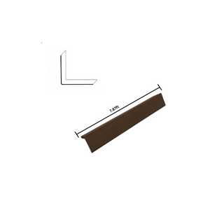 Wood Tech Exterior Siding Wall Panels (Walnut Brown) - All Parts - Corner Molding - 2Pack, 7.87ft image