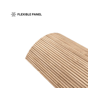 Oak Mini-Ridge Flexible Wood Panel Wall - Real Oak Finish