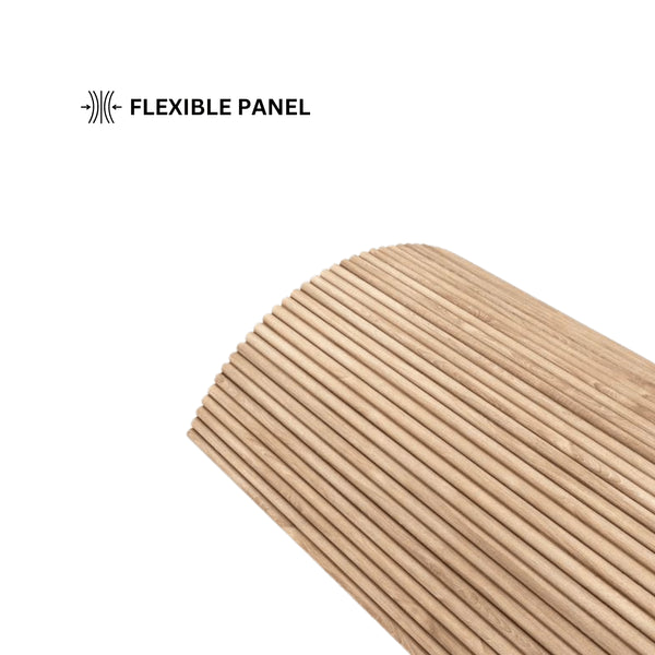 Oak Mini-Ridge Flexible Wood Panel Wall - Real Oak Finish