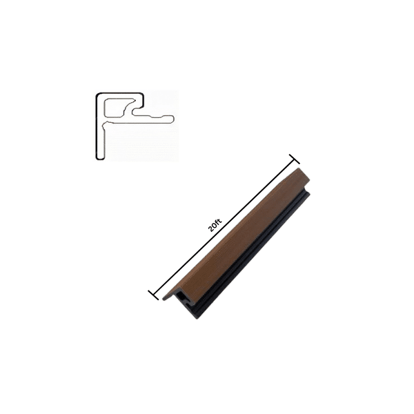 Wood Tech Exterior Siding Wall Panels (Walnut Brown) - All Parts - Connect Edge Banding - 2Pack, 20ft image