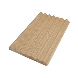 Solid Tambour Wood Panel Samples - Zigzag, Oak image