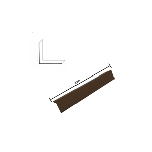 Wood Tech Exterior Siding Wall Panels (Walnut Brown) - All Parts - Corner Molding - 2Pack, 16ft image