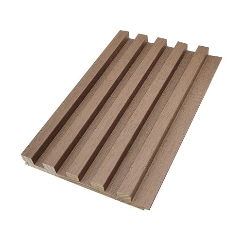 Solid Tambour Wood Panel Samples - Slat, Walnut image
