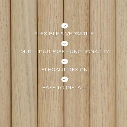 Oak Ridge Flexible Wood Panel Wall - Real Oak Finish image 0