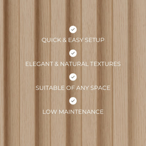Oak Slat Tambour Wood Panels
