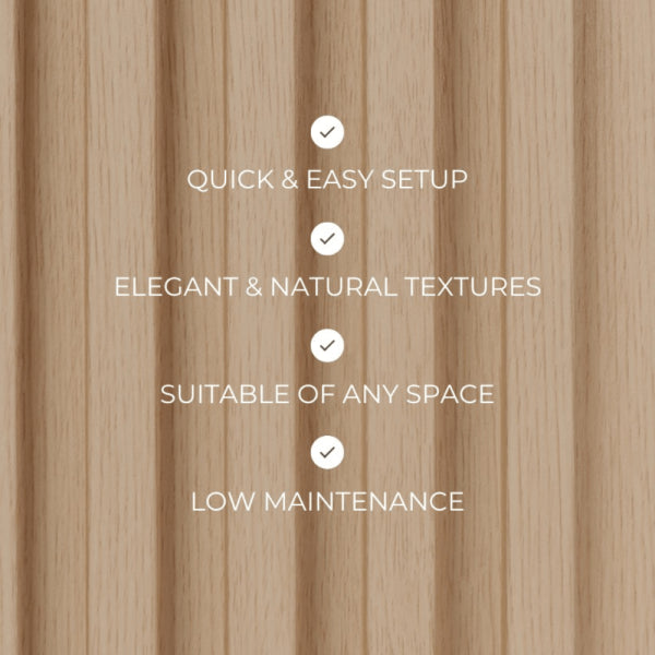 Oak Slat Tambour Wood Panels