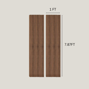 Walnut Ridge Flexible Wood Panel Wall - Real Oak Finish