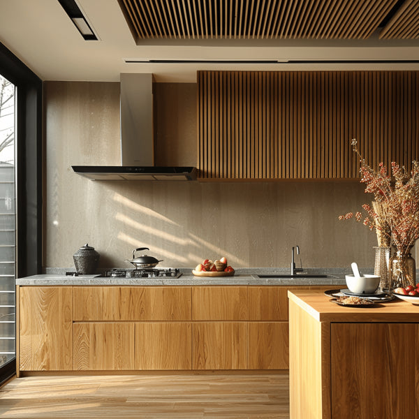 Oak Slat Tambour Wood Panels