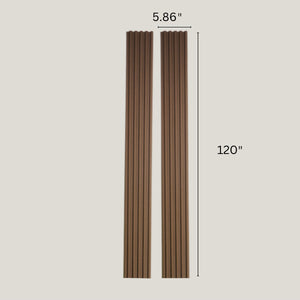 Walnut Slat Tambour Wood Panels