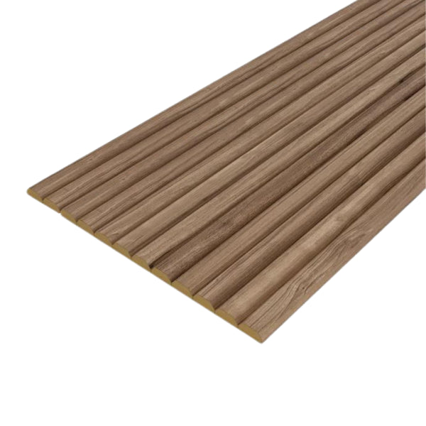 Walnut Slat Flexible Wood Panel Wall - Real Oak Finish