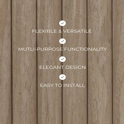 Walnut Ridge Flexible Wood Panel Wall - Real Oak Finish