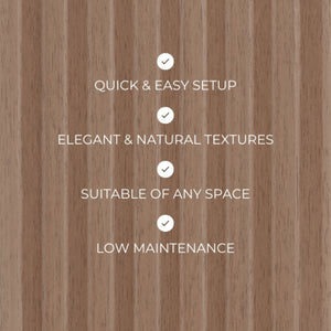 Walnut Zigzag Tambour Wood Panels