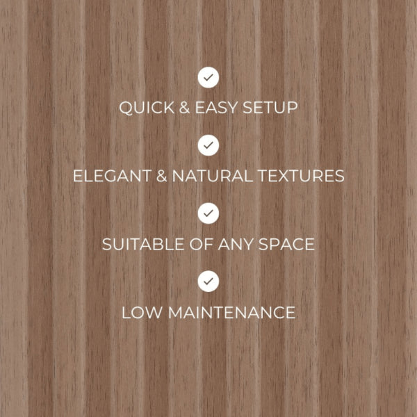Walnut Zigzag Tambour Wood Panels